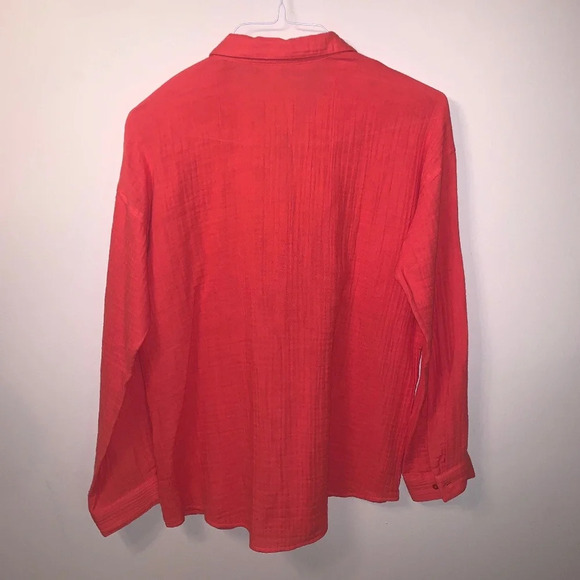 Eileen Fisher 100% Organic Cotton Button Up Shirt S - Picture 2 of 9